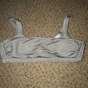 striped bathing suite top